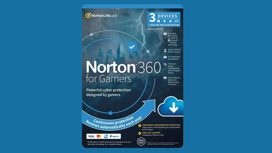 box image of  Norton 360 for Gamers.