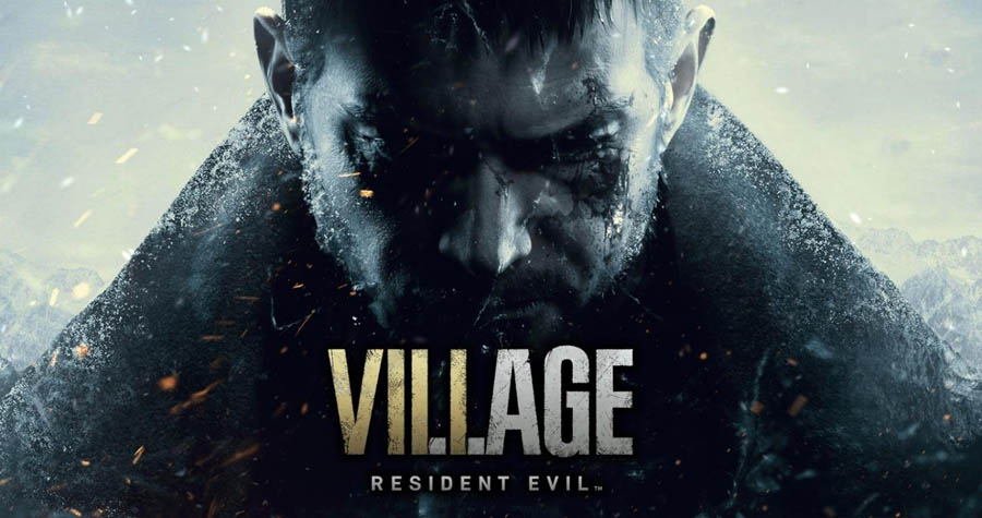 The official wallpaper of Resident Evil Village showing Chris Redfield.