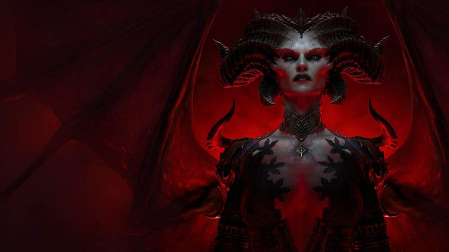 Lilith, the main antagonist of Diablo IV.