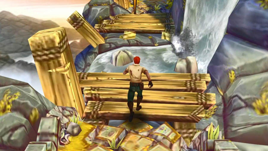 A character running in Temple Run 2