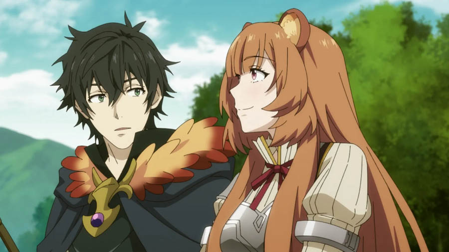 Image of two characters from The Rising of the Shield Hero.