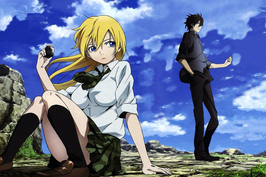 Image of two characters from Btooom!