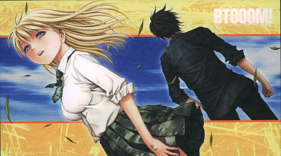 Image of two characters from Btooom!