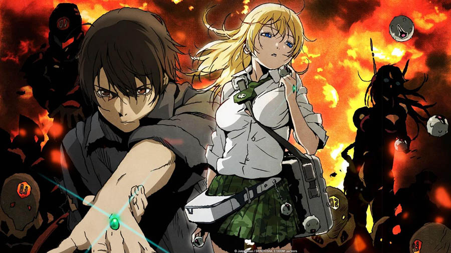 Image of two characters from Btooom!