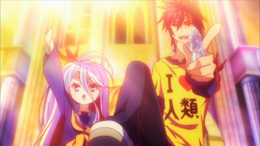 Image of Sora and Shiro from No Game No Life.