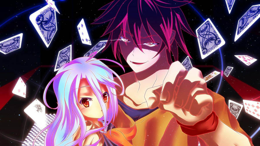 Image of Sora and Shiro from No Game No Life.