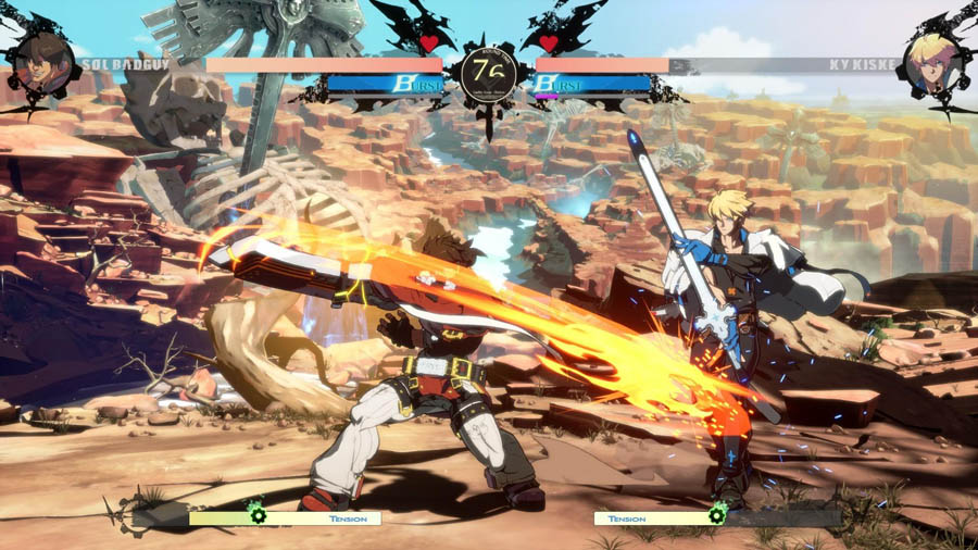 Image of Guilty Gear Strive gameplay.