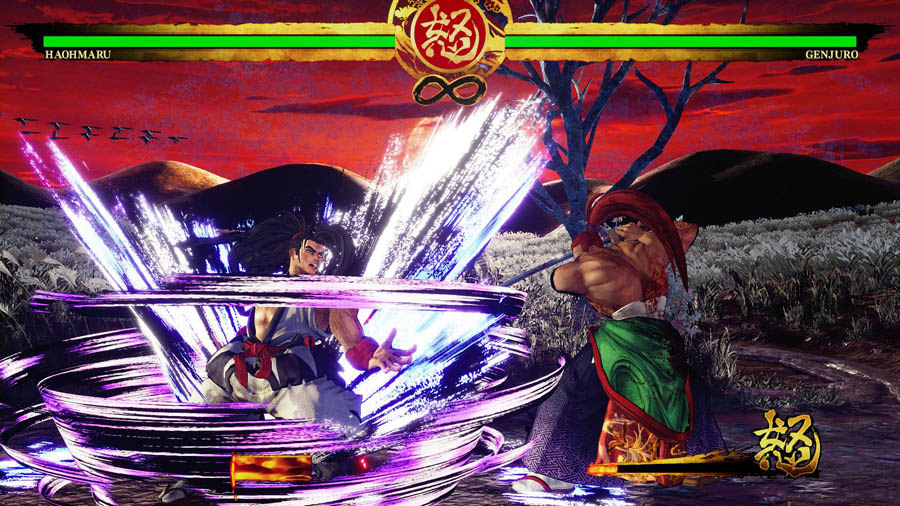 Image of Samurai Shodown gameplay.