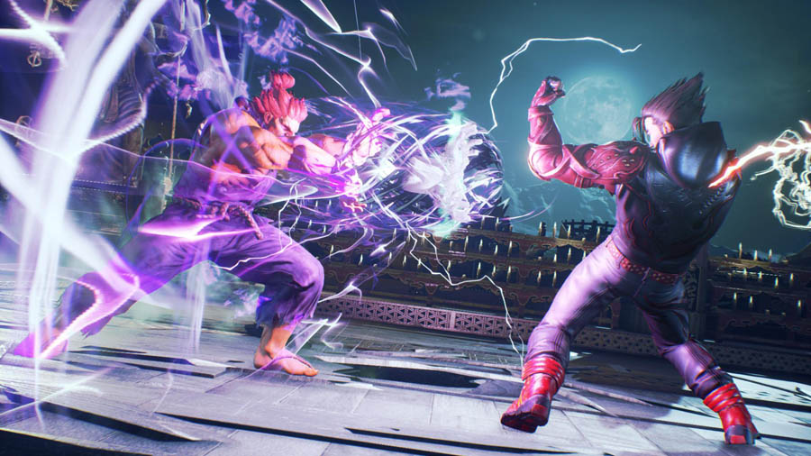 Image of Akuma and Jin fighting.