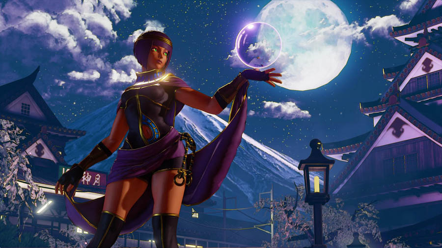 Image of Menat from Street Fighter V.