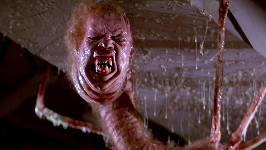 a disfigured head in The Thing. 