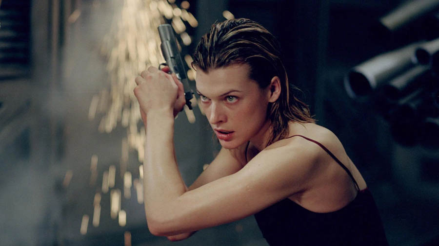 Milla Jovovich, the main protagonist of Resident Evil. 