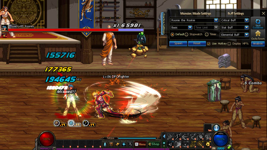 screenshot of dungeon and fighter.