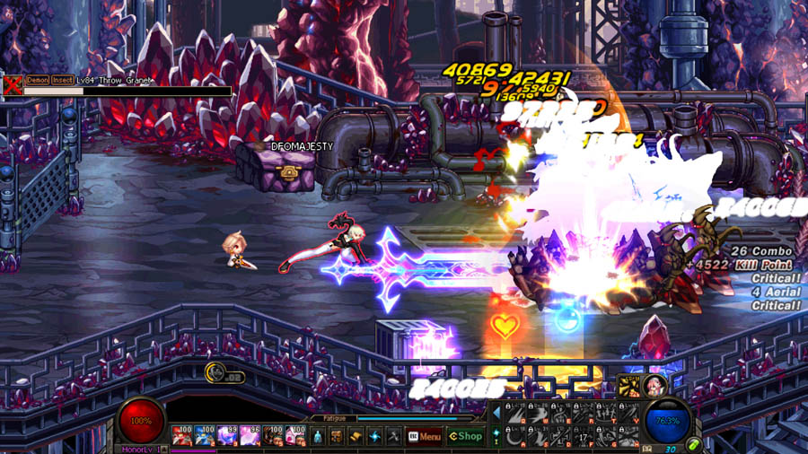 one of many exciting battles in dungeon and fighter.