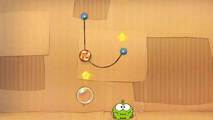 simple graphics of Cut The Rope. 