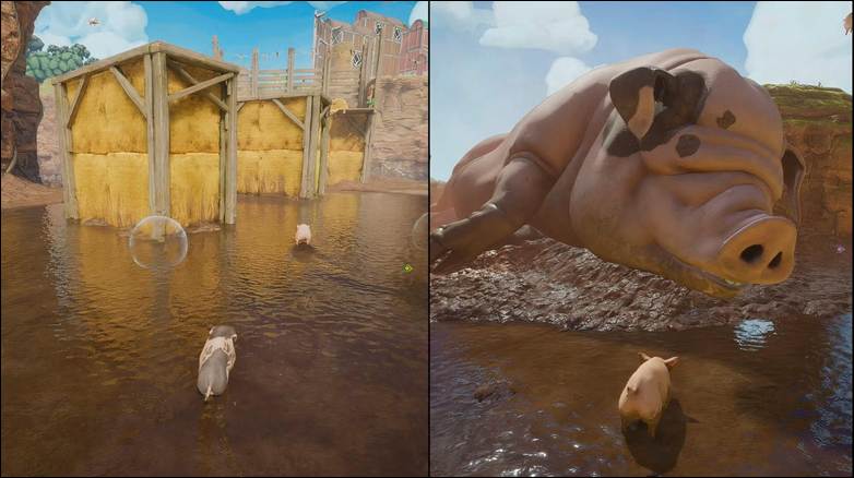 become a Pig in one of the Side stories of Split Fiction