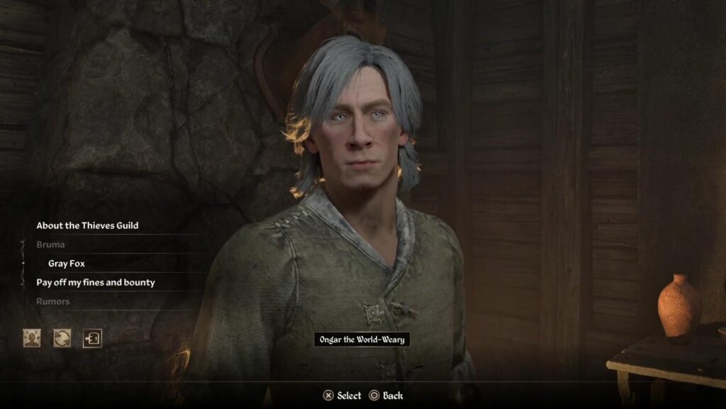 A screenshot of Ongar the world-weary from The Elder Scrolls IV: Oblivion
