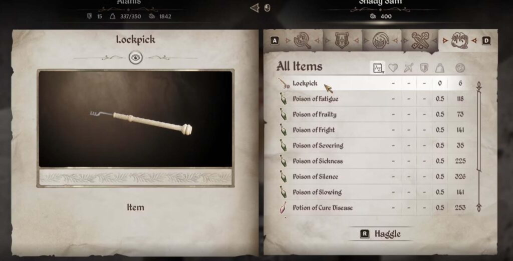 a picture of the Lockpick item in The Elder Scrolls IV: Oblivion
