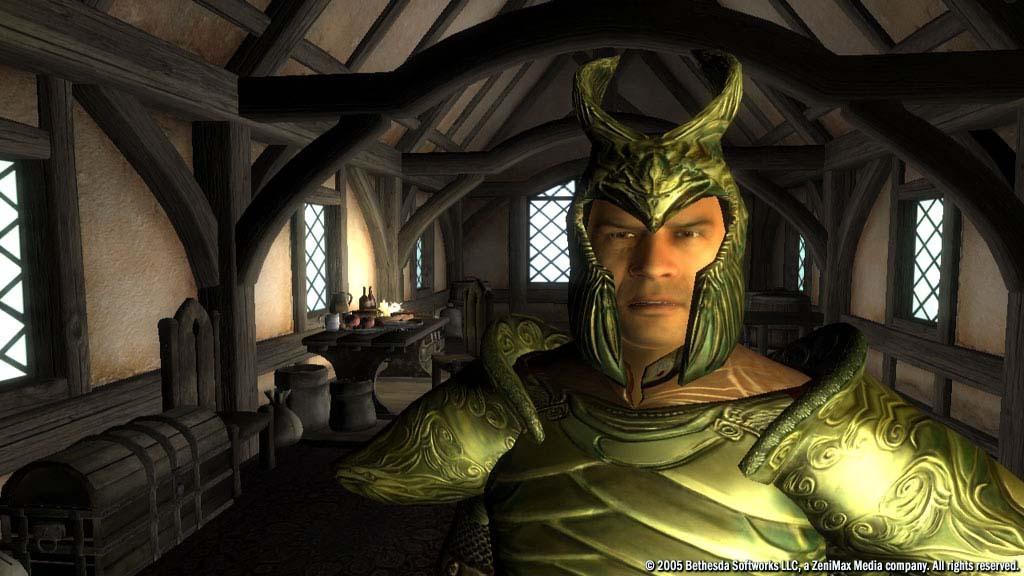 A screenshot of an NPC from The Elder Scrolls IV: Oblivion