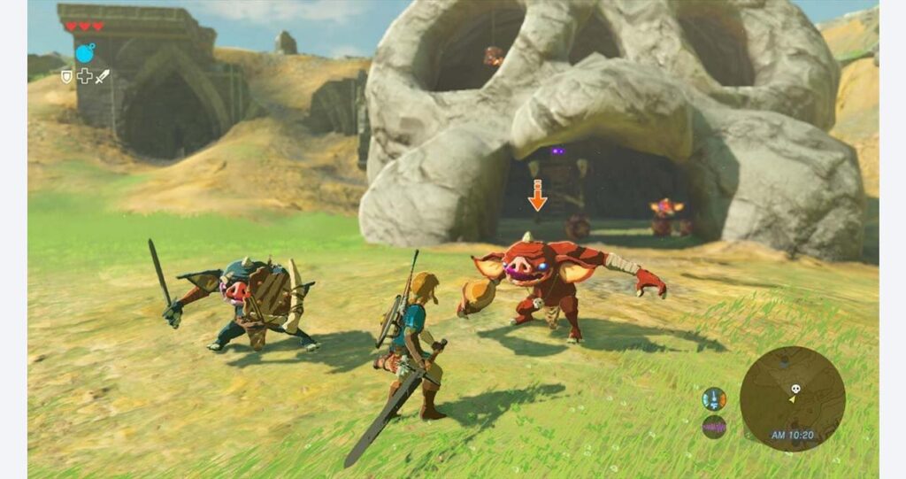 a screenshot of The Legend of Zelda: Breath of the Wild.