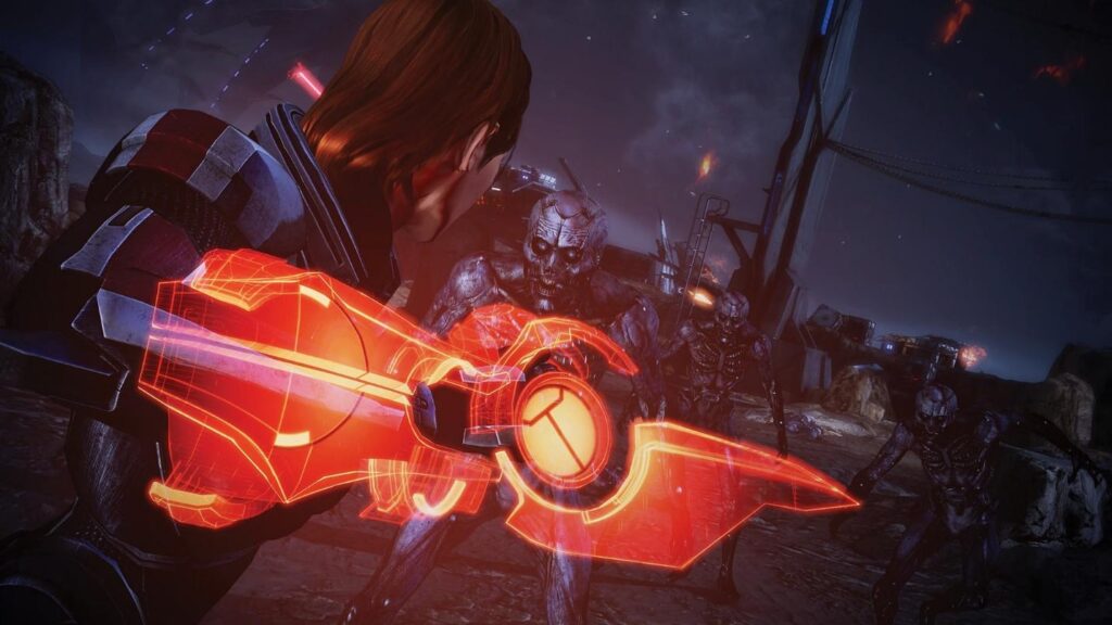 the female version of Captain Shepard from Mass Effect 3.