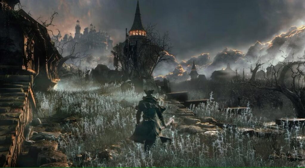 the gothic design of Bloodborne.
