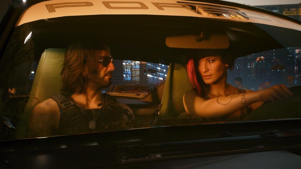 Johnny and V in a picture of Cyberpunk 2077.