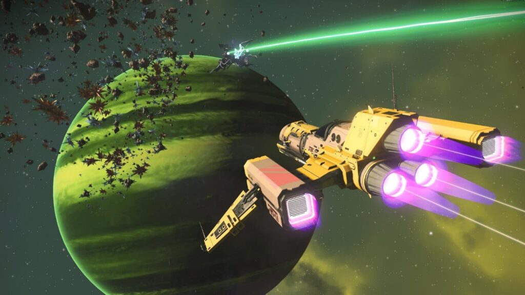 Explore a vast galaxy in No Man’s Sky.