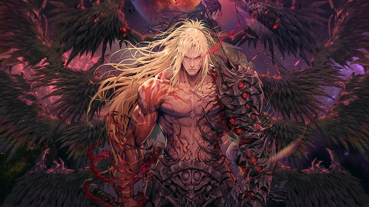a wallpaper of First Berserker Khazan.