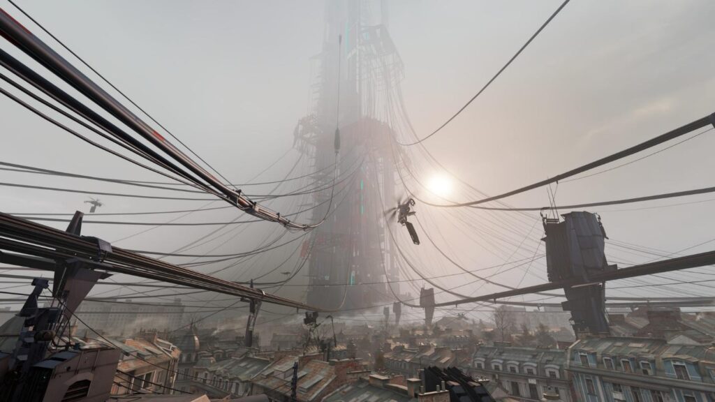 a picture of City 17 from Half-Life: Alyx.