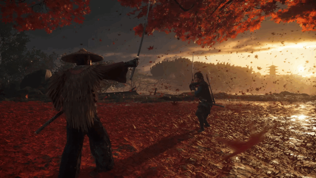 the colorful landscapes of Ghost of Tsushima.