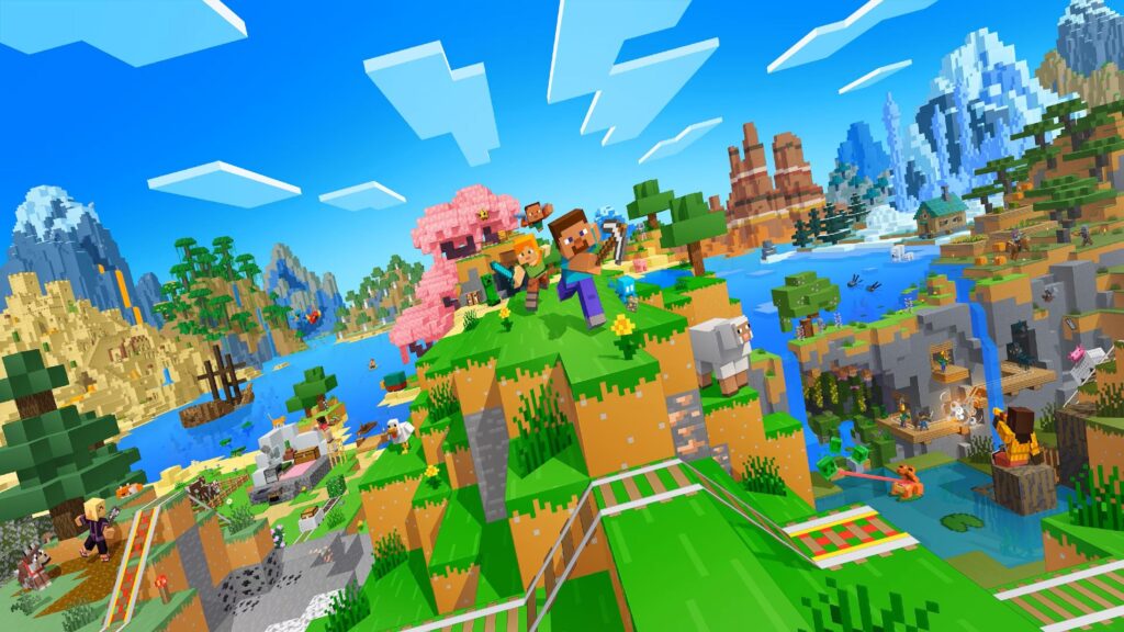 The vibrant world of Minecraft.