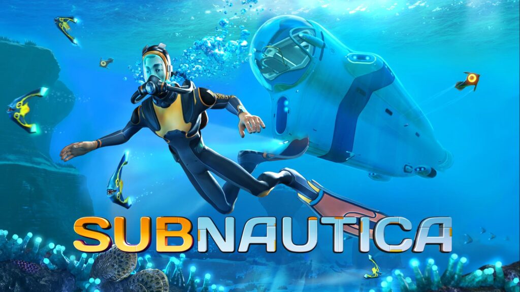 a wallpaper of Subnautica.