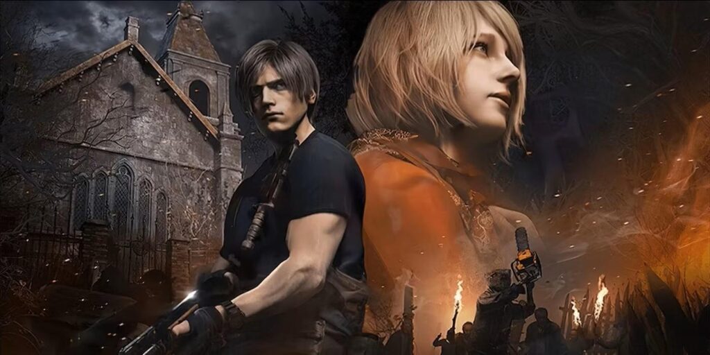 an official wallpaper of Resident Evil 4 Remake.