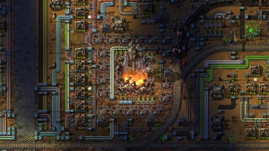  a screenshot of Factorio.
