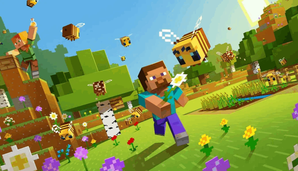  An official picture of Minecraft.
