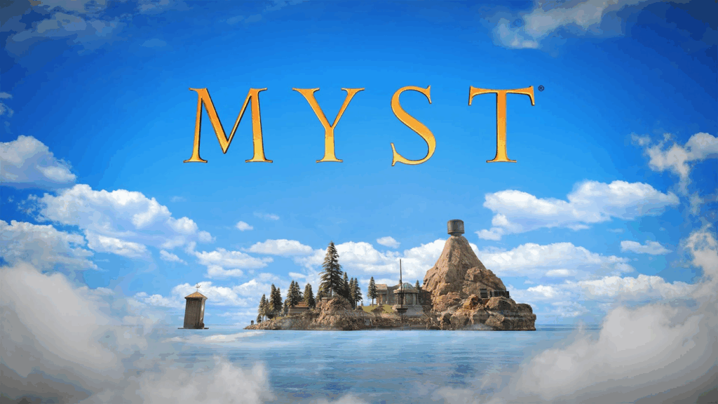  a wallpaper of Myst. 
