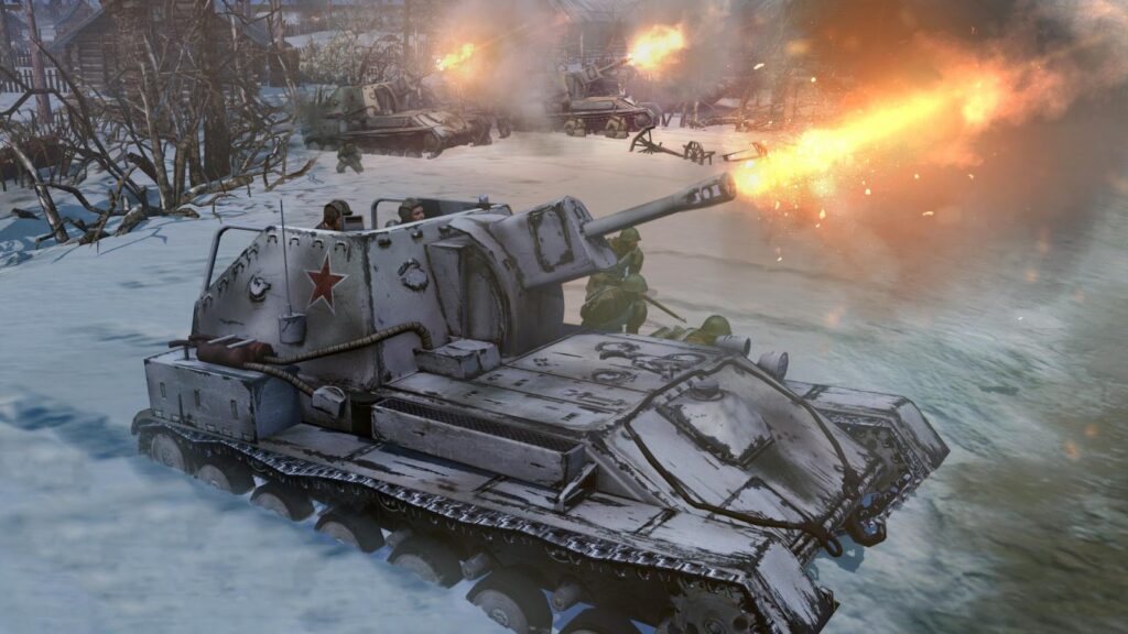  Image of a tank in Company of Heroes 2.

