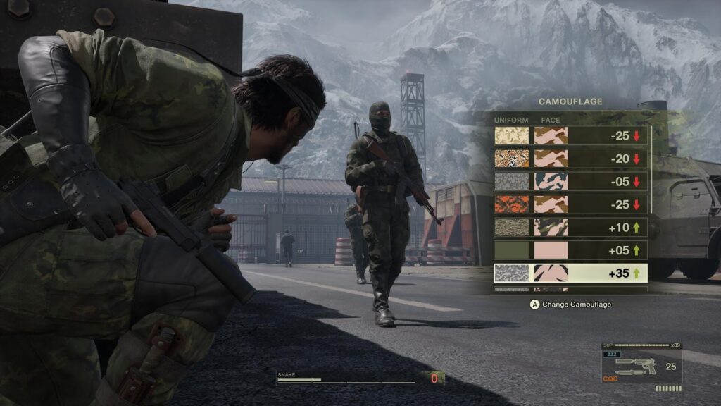  An official picture of Metal Gear Solid Delta: Solid Snake.
