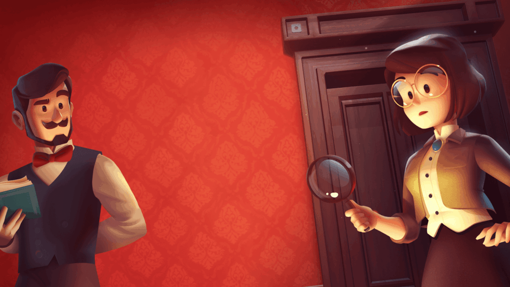 two characters of Escape Simulator. 
