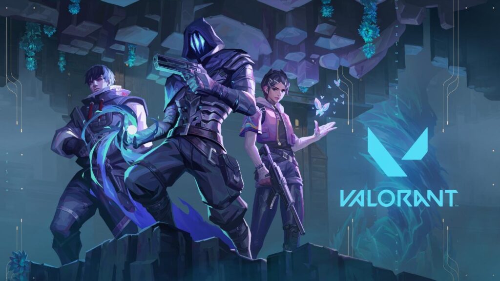 A wallpaper of Valorant, one of the best games to Stream on Twitch.
