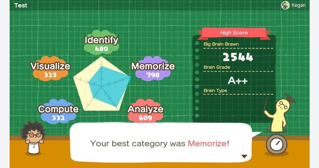 Image of Big Brain Academy: Brain vs Brain gameplay.
