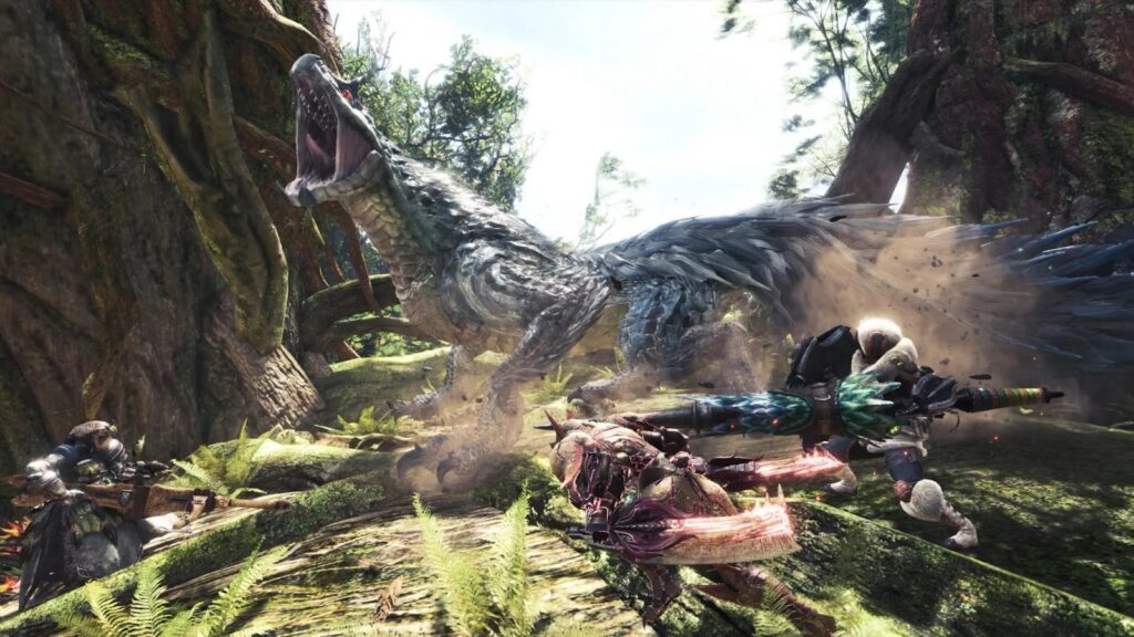fight many different monsters in Monster Hunter: World.
