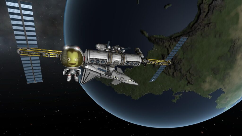 Image of Kerbal Space Program gameplay.
