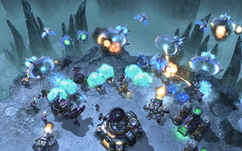 An official picture of StarCraft II.
