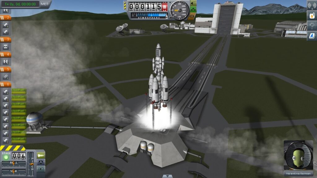 Image of Kerbal Space Program gameplay.
