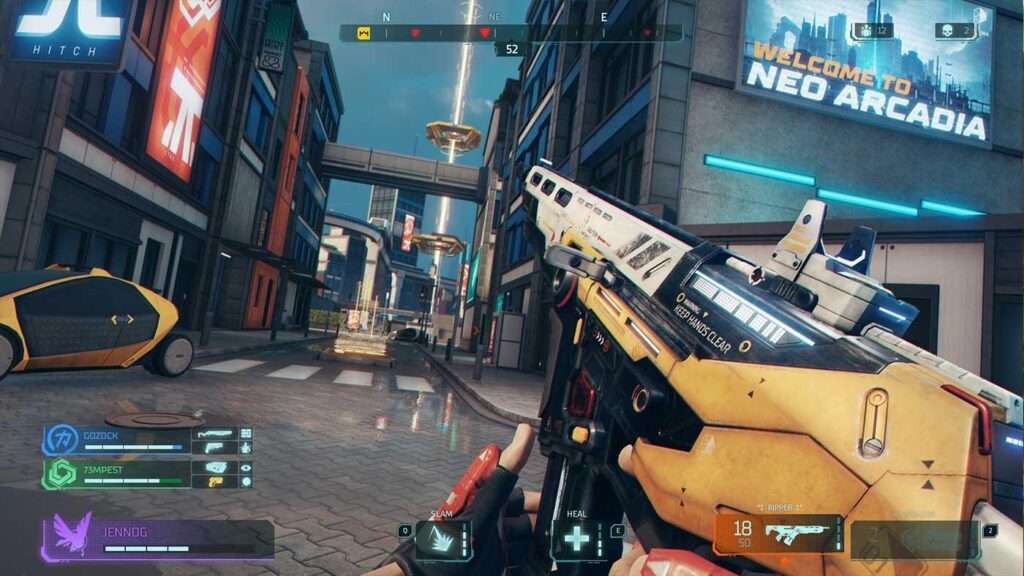 a screenshot of Hyper Scape. 
