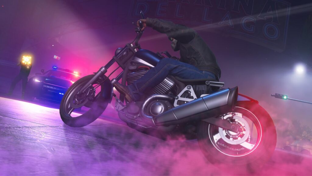 ride a motorcycle in Saints Row (2022).
