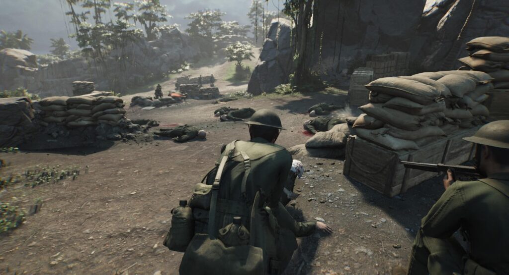 An official picture of Medic: Pacific War.

