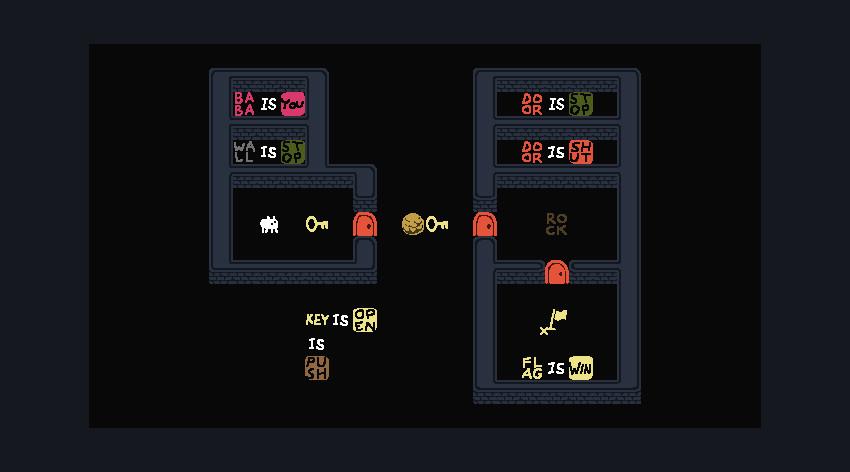 creative puzzles of Baba Is You. 
